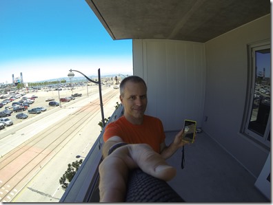 Fish eye of me and the bay